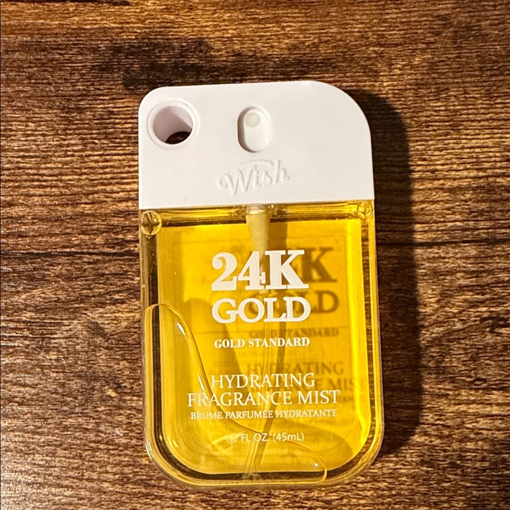 Wish 24K Gold Hydrating Fragrance Mist - White and Yellow